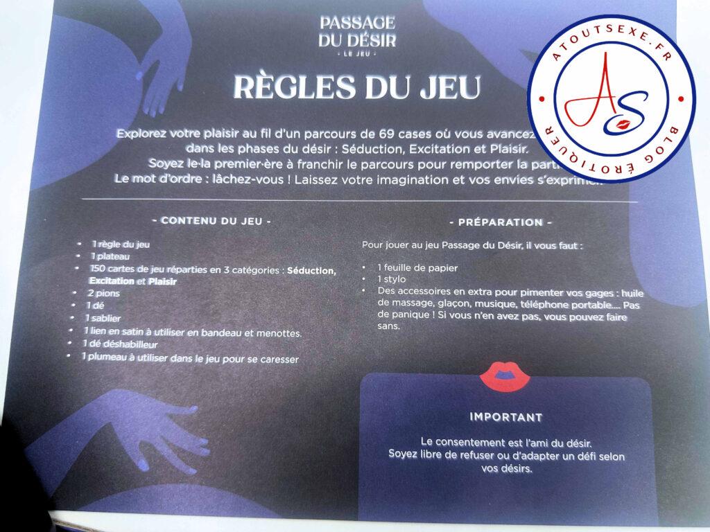 règles du jeu passage du désir