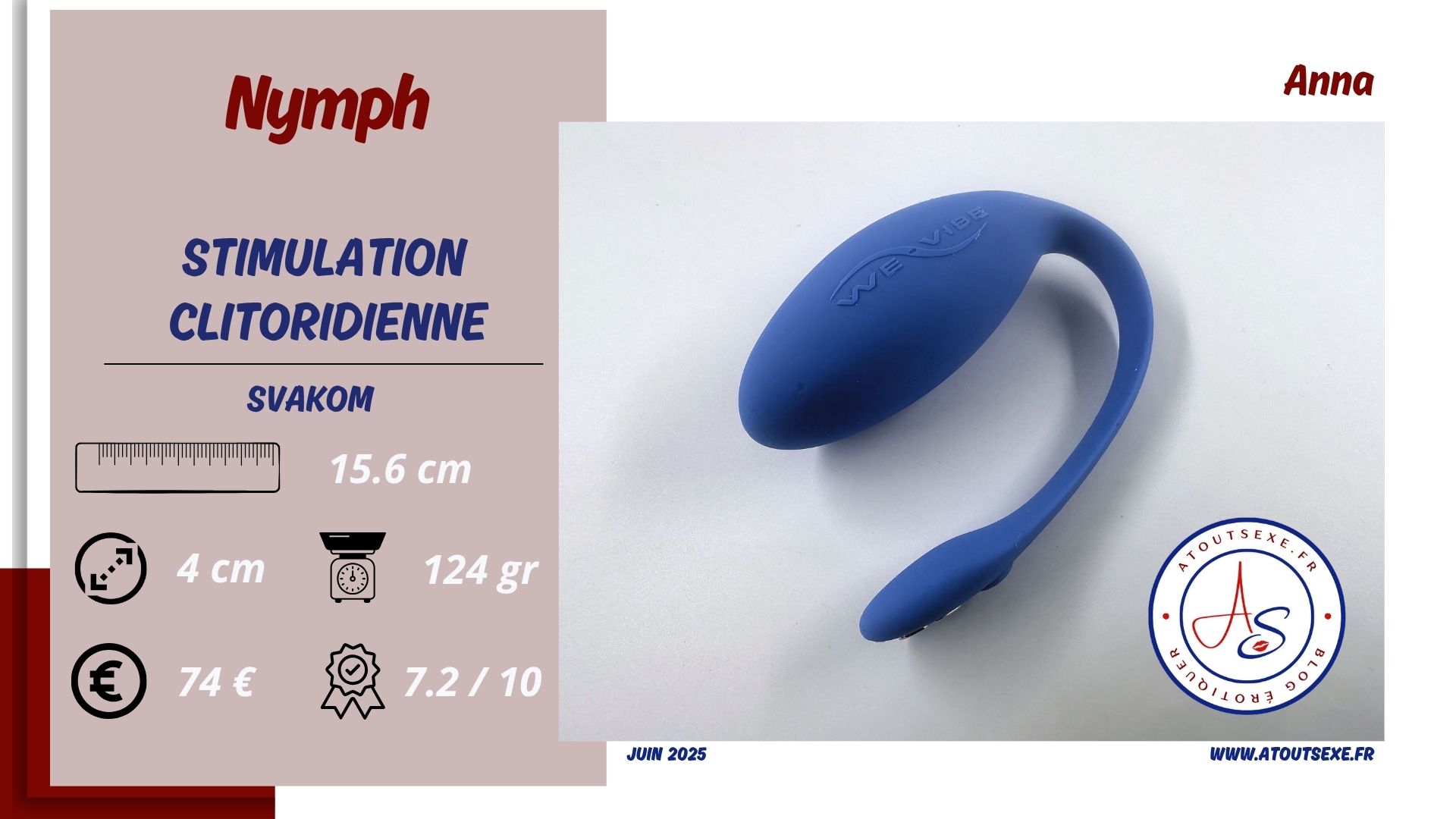 Test du Stimulateur Nymph Rose de Svakom : une caresse tendre et surprenante