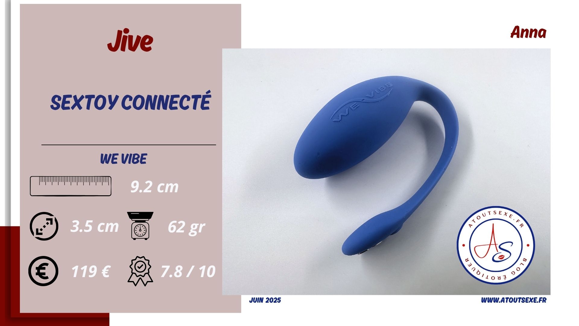 Test du We-Vibe Jive : l’œuf vibrant connecté pour jouer à deux… ou à distance !