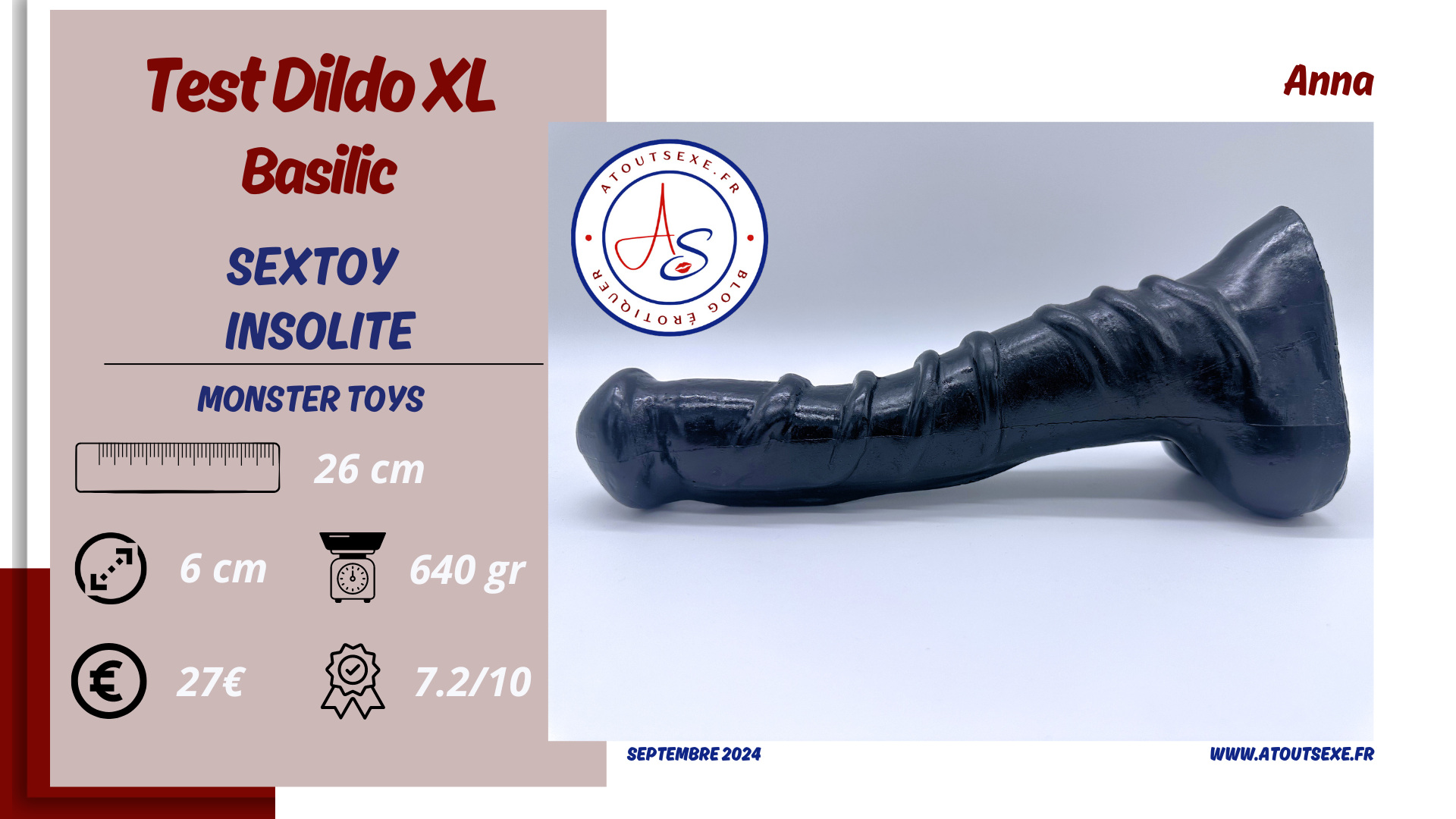 Dildo XL Monster Toys – Basilic