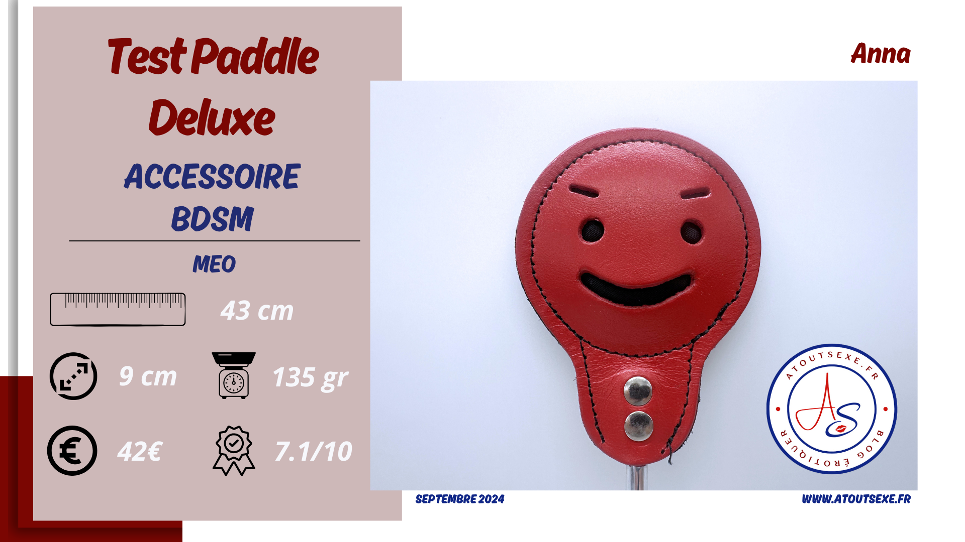 Paddle DeLuxe HATE-LOVE de MEO : L’Accessoire Idéal pour un Spanking Érotique Amusant