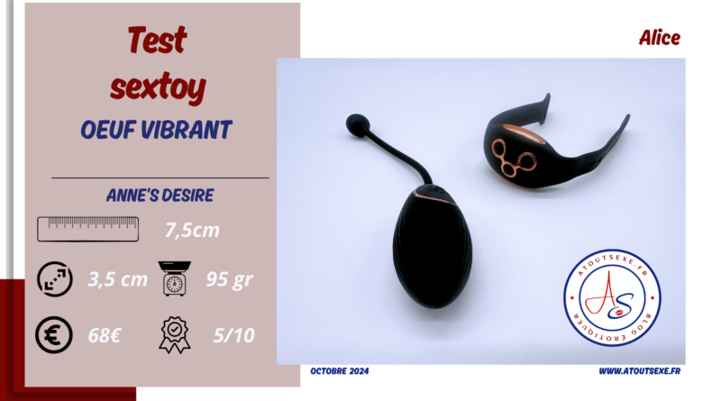 test sextoy oeuf vibrant anne s desire