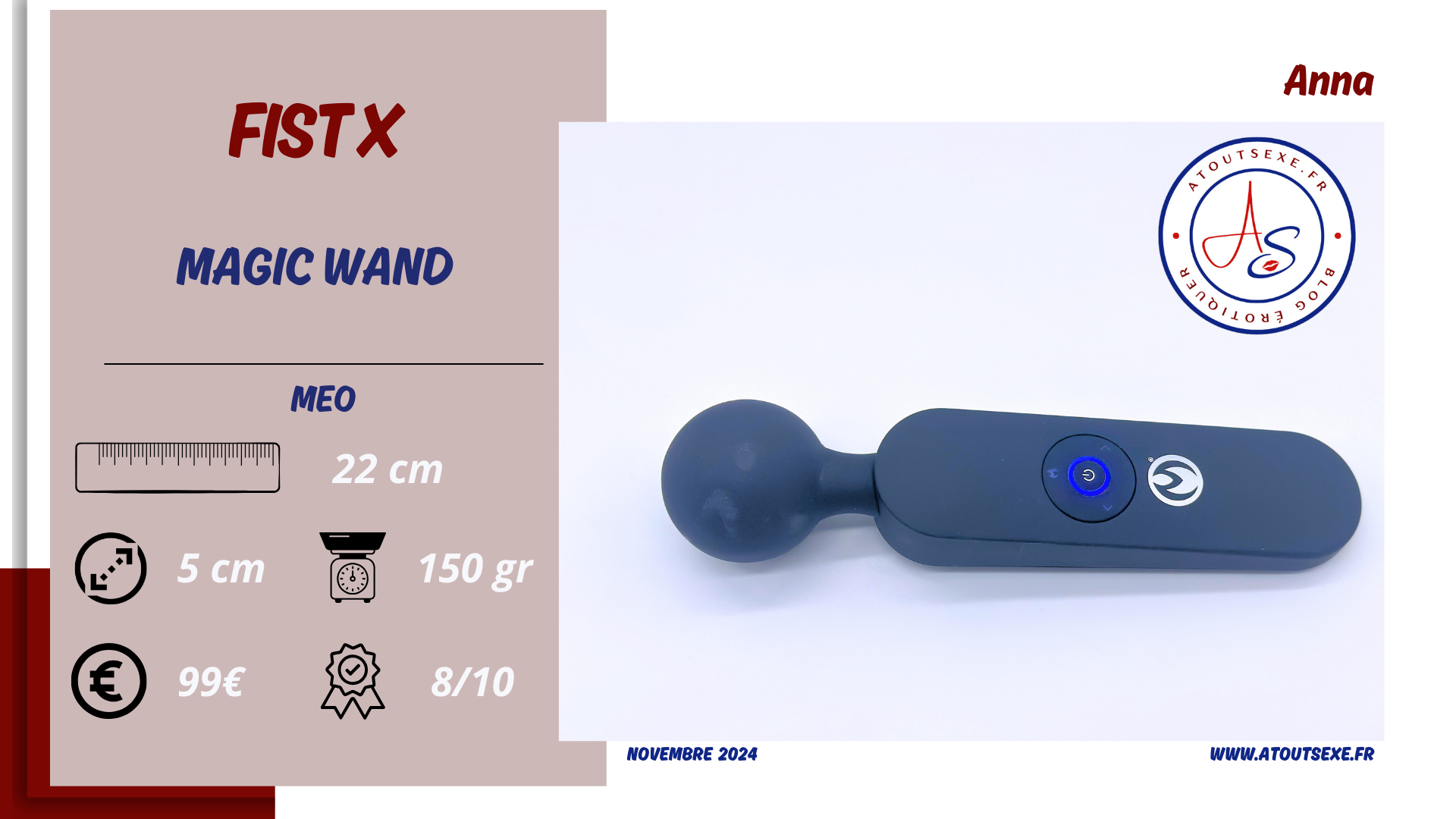 FIST X : Un Magic wand innovant pour la préparation au fisting