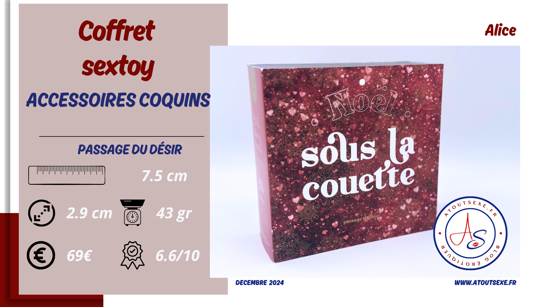 Le Coffret Noël Sous la Couette – Une invitation à des fêtes sensuelles