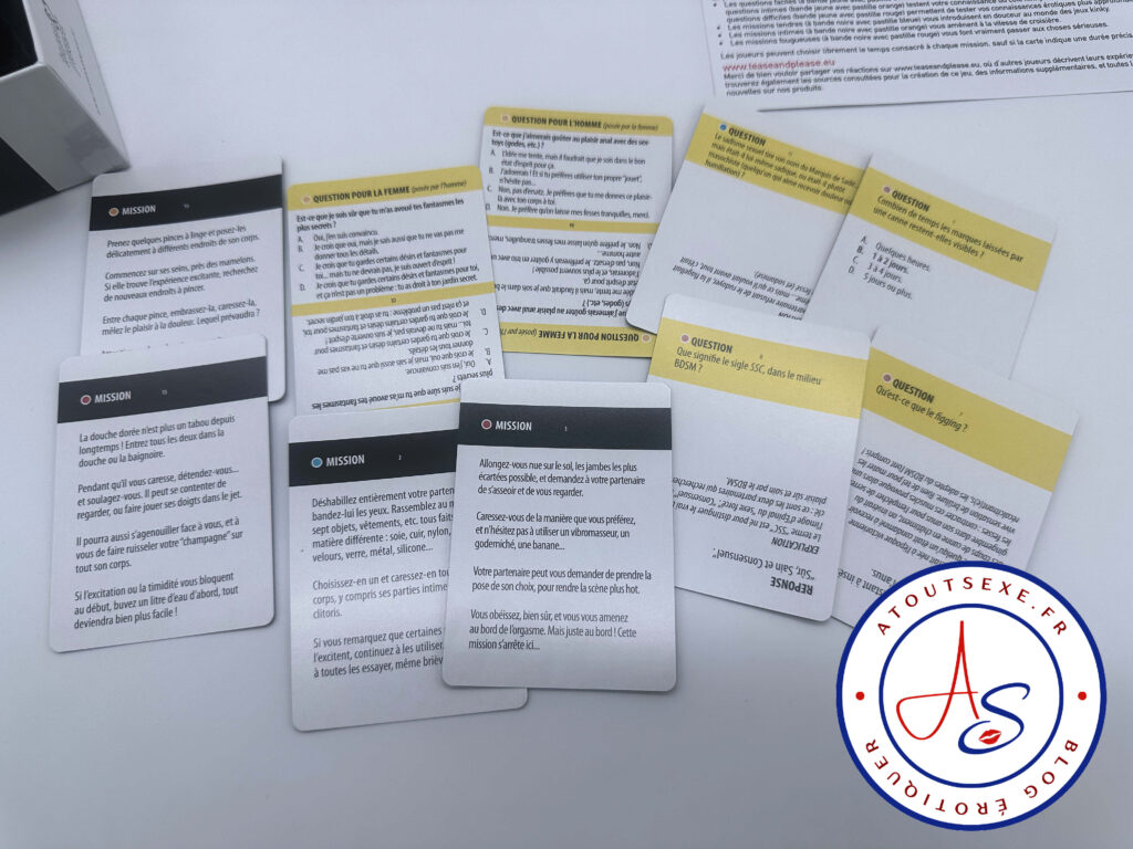 cartes mission intime bdsm