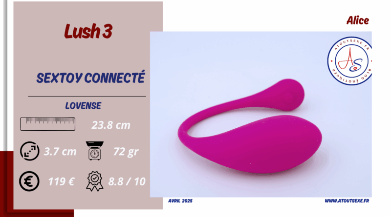 test de l'oeuf vibrant lovense Lush 3