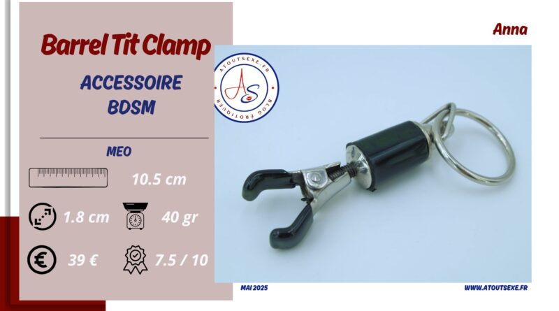 test de pinces a seins bdsm Barrel Tit Clamp MEO