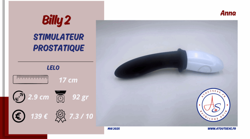 test du lelo billy 2 sextoy prostatique