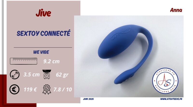 test sextoy connecté we vibe jive